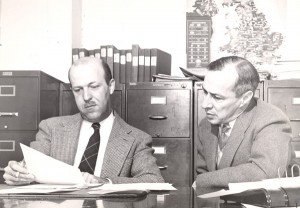 ISR co-founder Rensis Likert, an organizational psychologist and developer of the Likert Scale, becomes ISR’s first director (pictured at left with Angus Campbell, ISR’s co-founder and second director). 